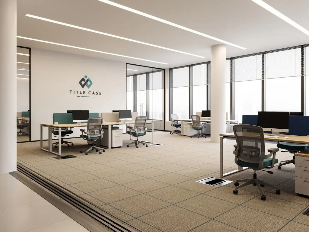 Access flooring finishing installation in Dallas