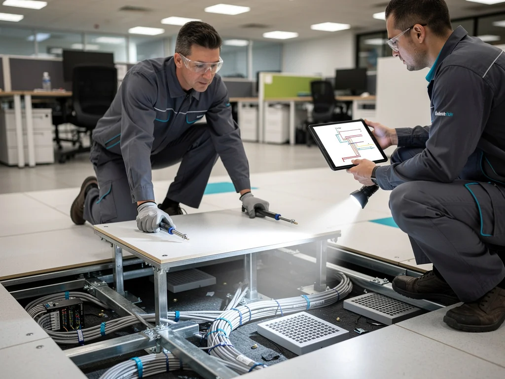 Access flooring repair service in Dallas